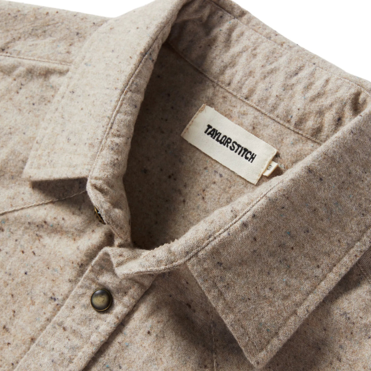 The Western Shirt in Oat Donegal
