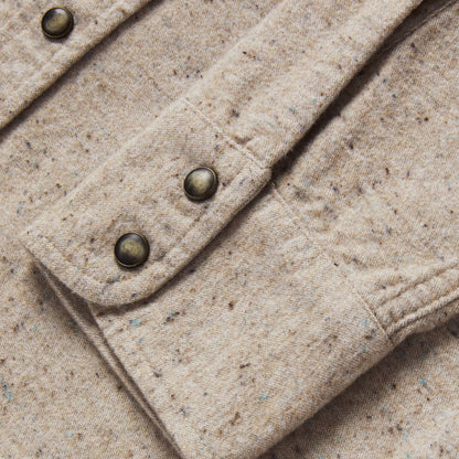 The Western Shirt in Oat Donegal