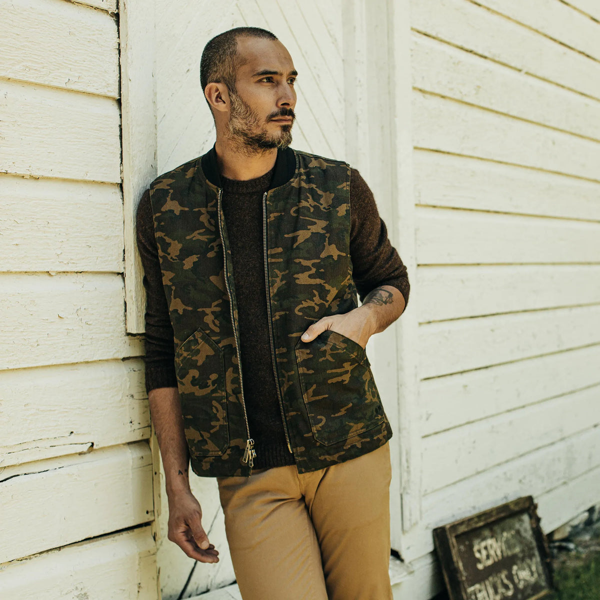 The Workhorse Vest in Camo Boss Duck