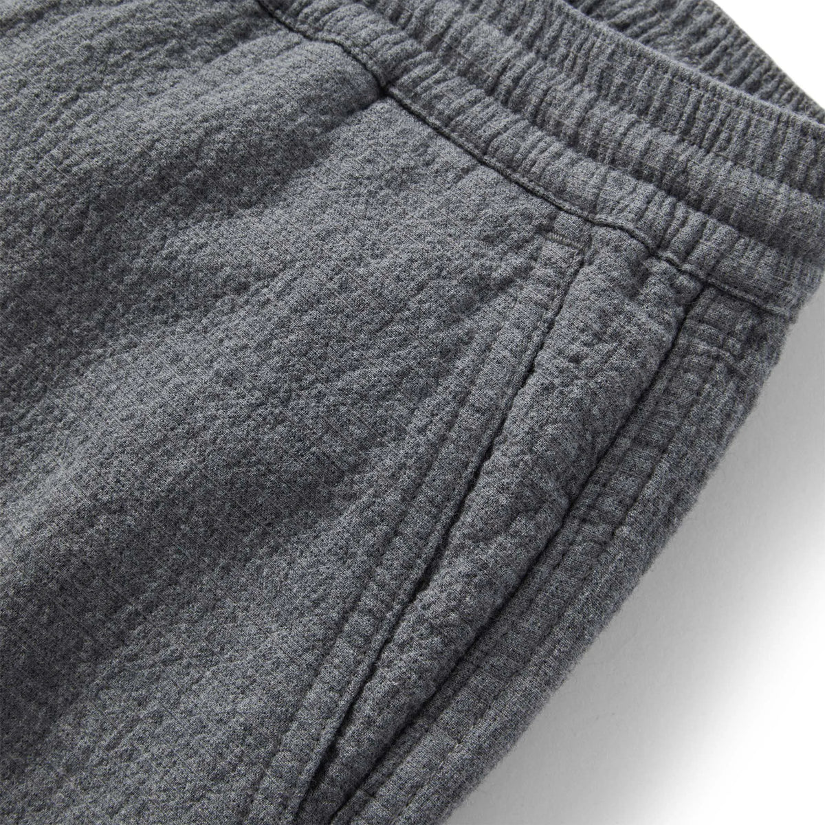 The Apres Pant in Heather Grey Double Cloth