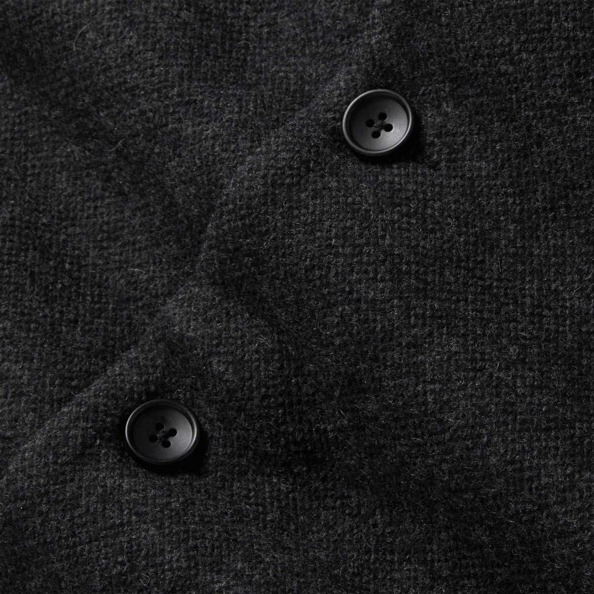 The Weekend Cardigan in Charcoal Herringbone Wool