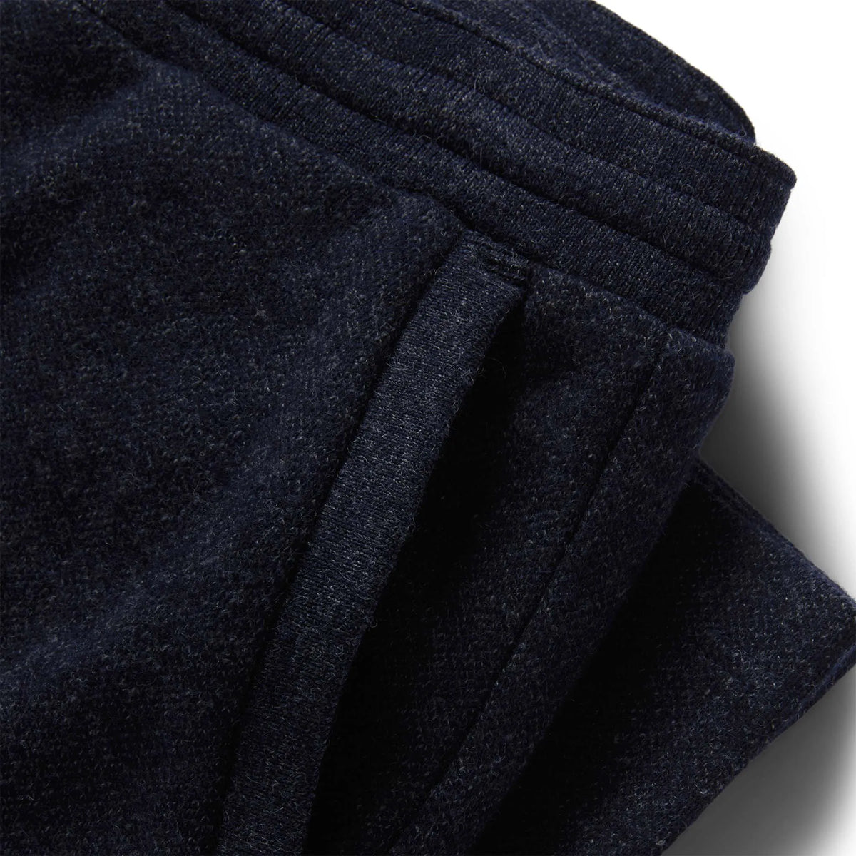 The Weekend Pant in Navy Herringbone Wool