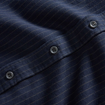 The Jack in Brushed Heather Navy Stripe