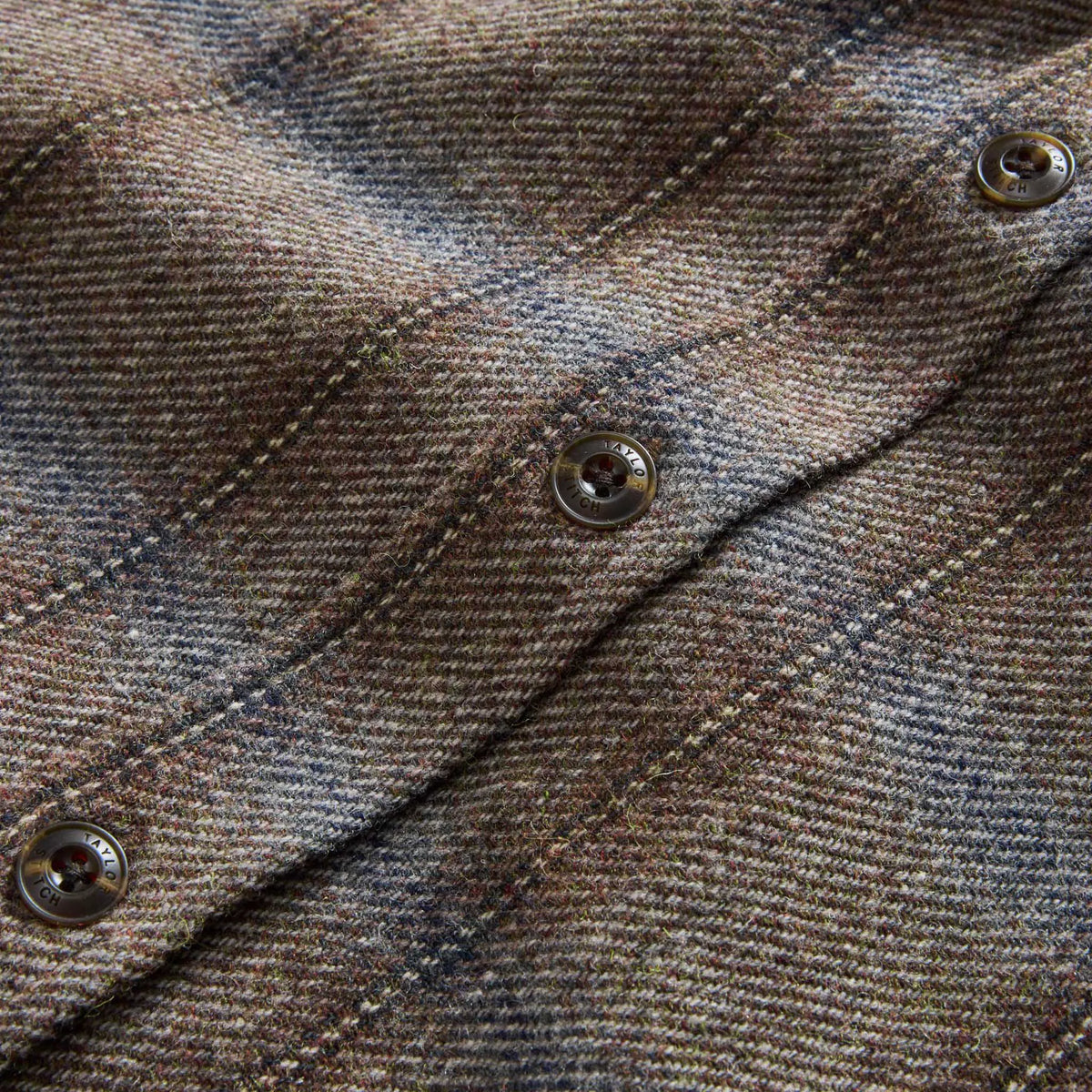 The CPO Shirt in Dark Brick Plaid Wool