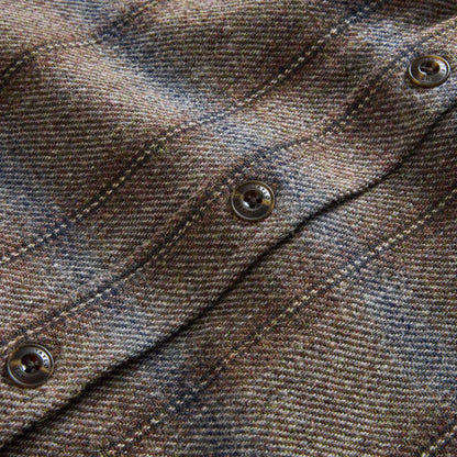 The CPO Shirt in Dark Brick Plaid Wool