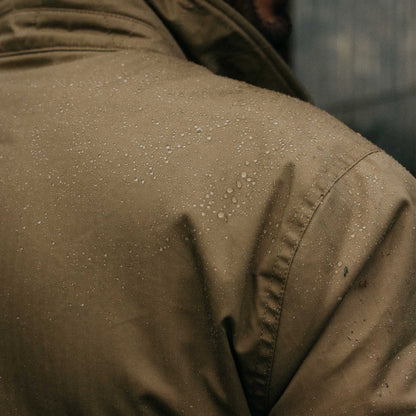 The Deck Jacket in Khaki Dry Wax