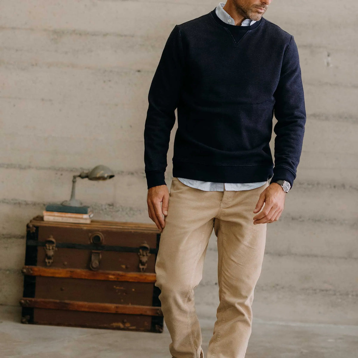 The Democratic 5-Pocket Pant in Washed Khaki Corduroy