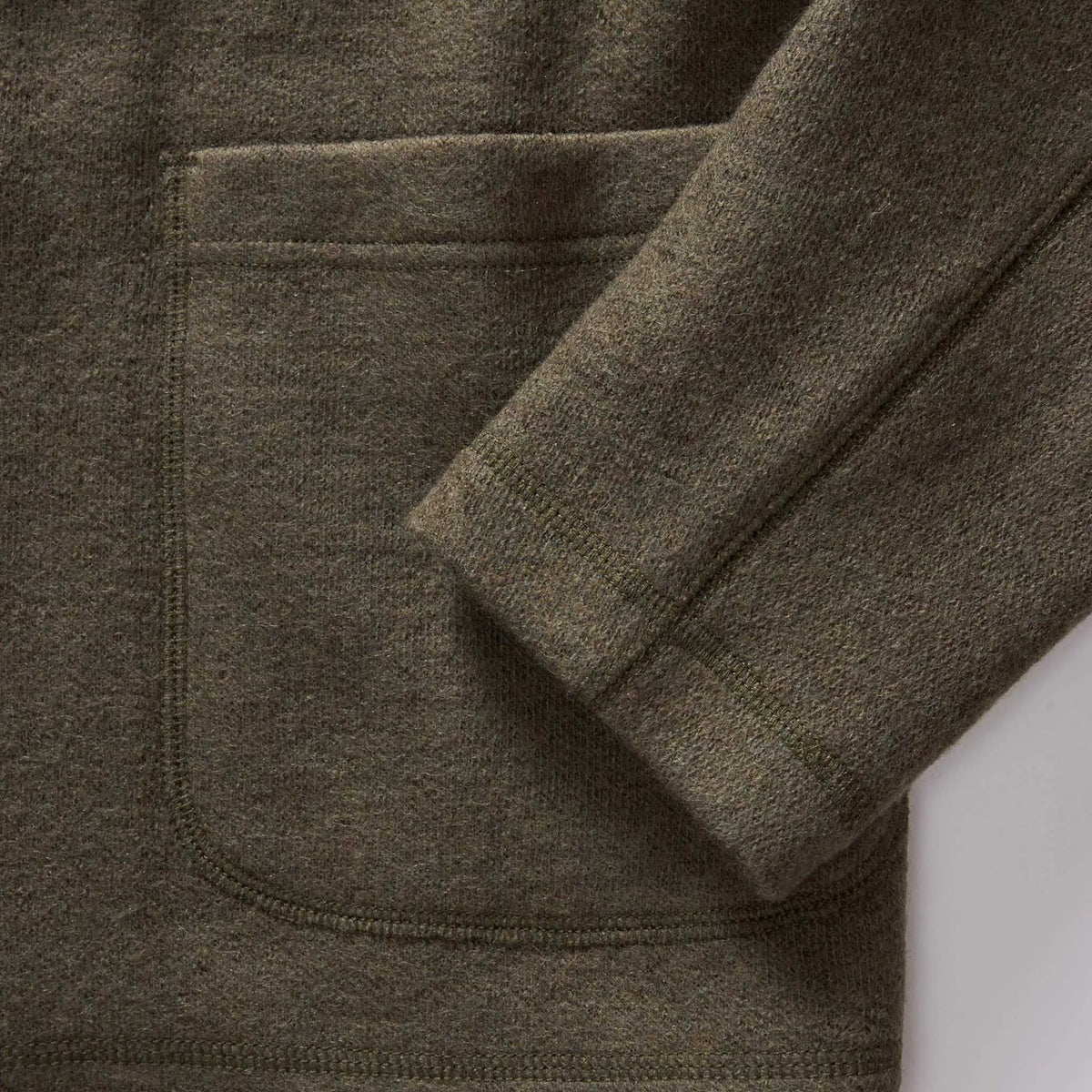 The Evans Blazer in Forest Birdseye Wool