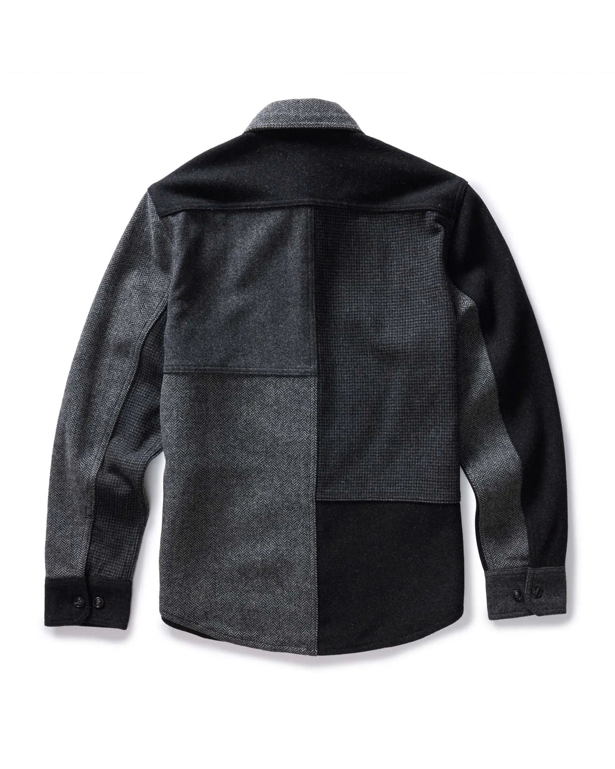 The Patchwork Overshirt in Ash Tweed