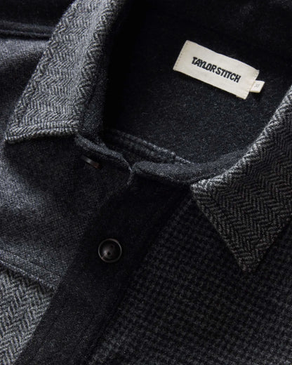 The Patchwork Overshirt in Ash Tweed