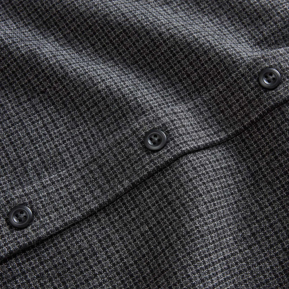 The Saddler Shirt in Ash Check Wool