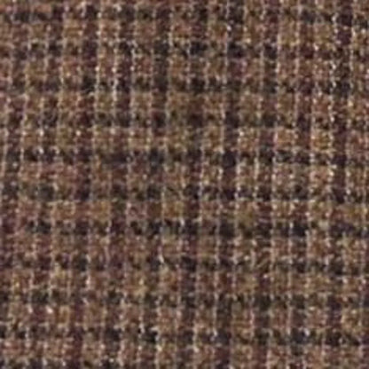 The Saddler Shirt in Burnt Caramel Check Wool