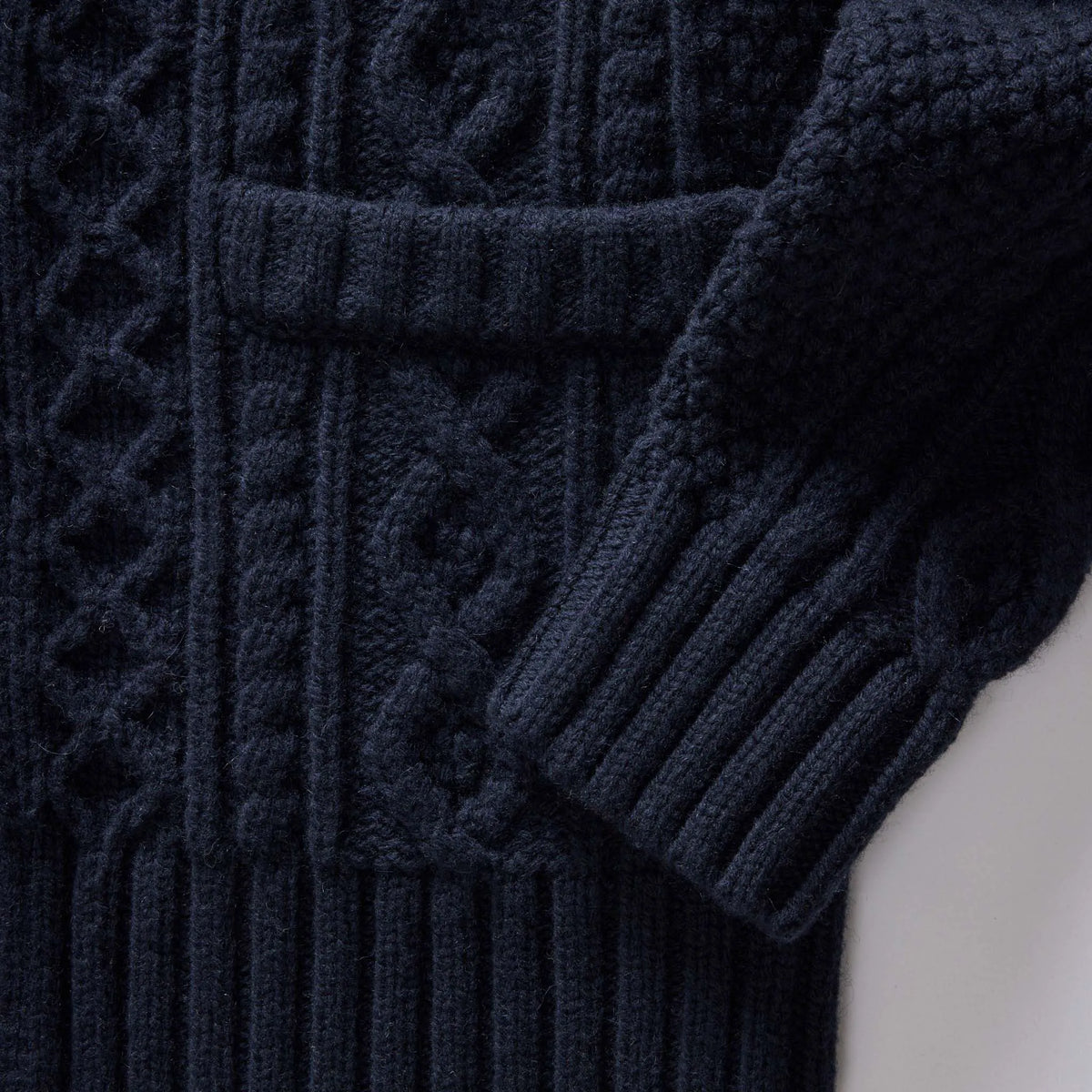 The Cascade Shawl Cardigan in Heather Marine