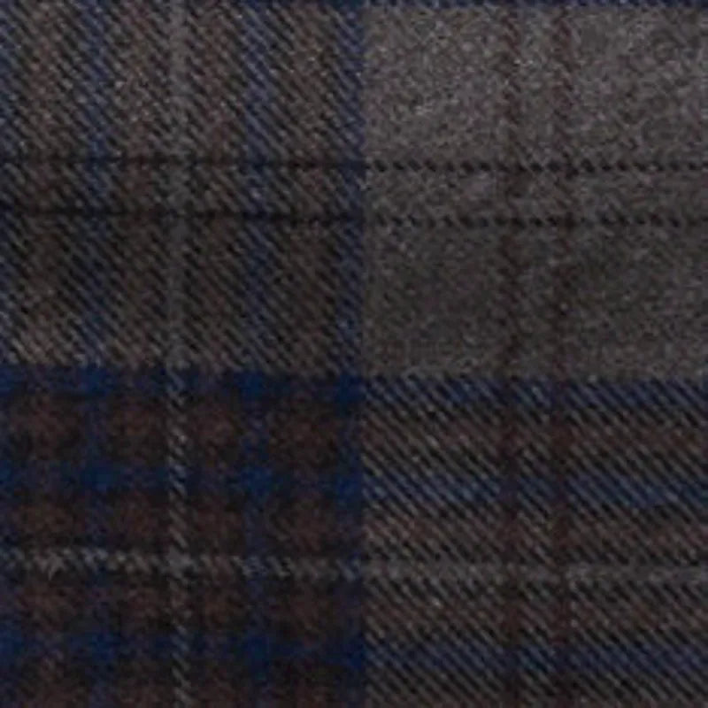 The Ledge Shirt in Heather Granite Plaid