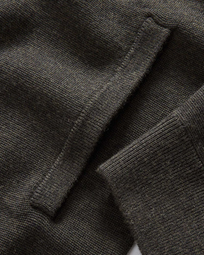 The Portola Hoodie in Heather Loden Merino