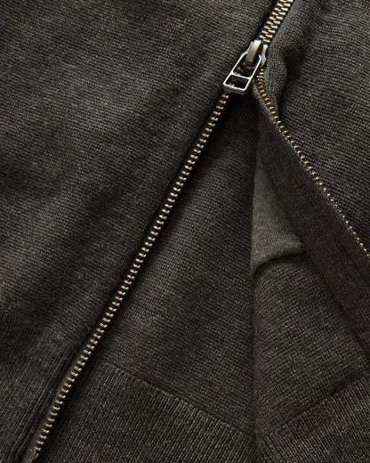 The Portola Hoodie in Heather Loden Merino