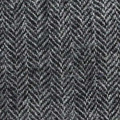 The Stevens Trouser in Slate Herringbone Wool
