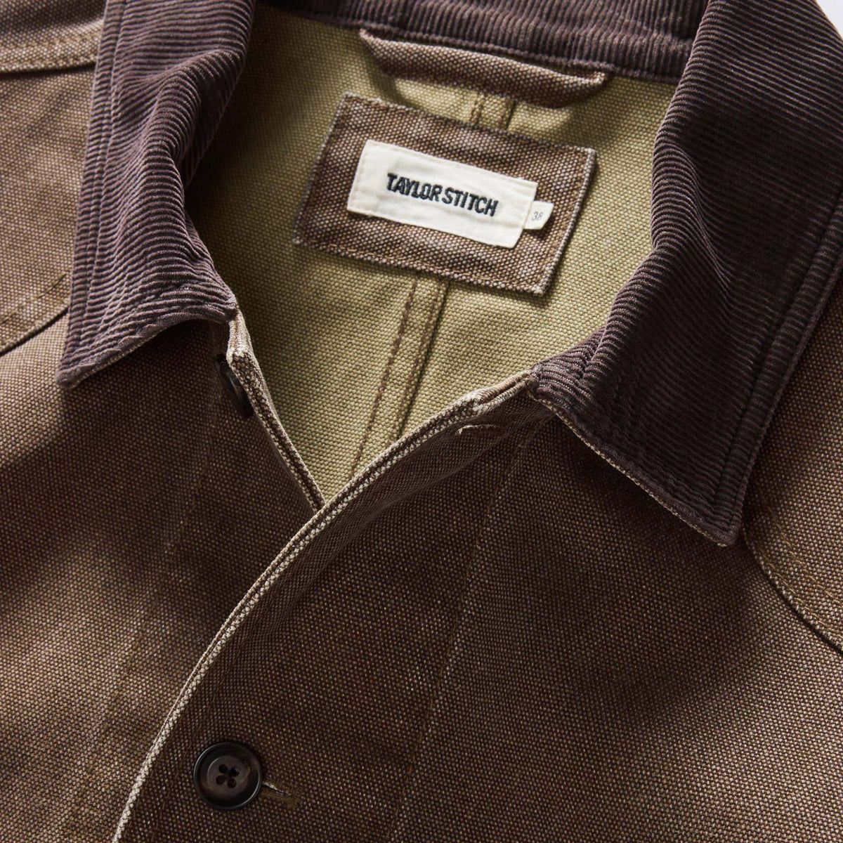 The Upland Jacket in Aged Penny Chipped Canvas