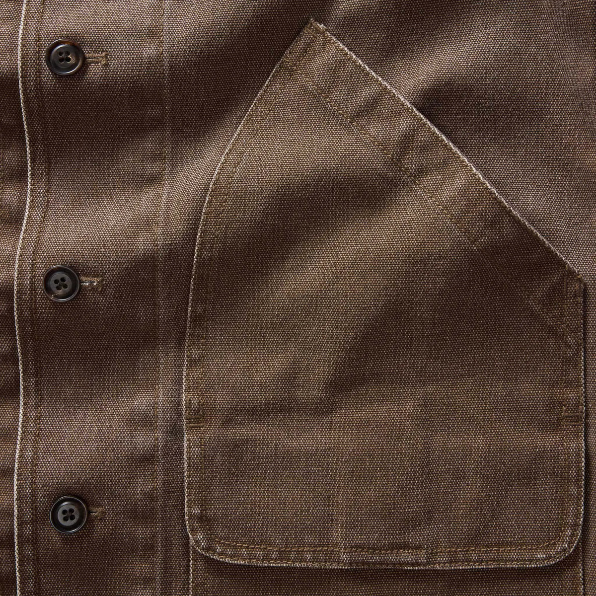 The Upland Jacket in Aged Penny Chipped Canvas