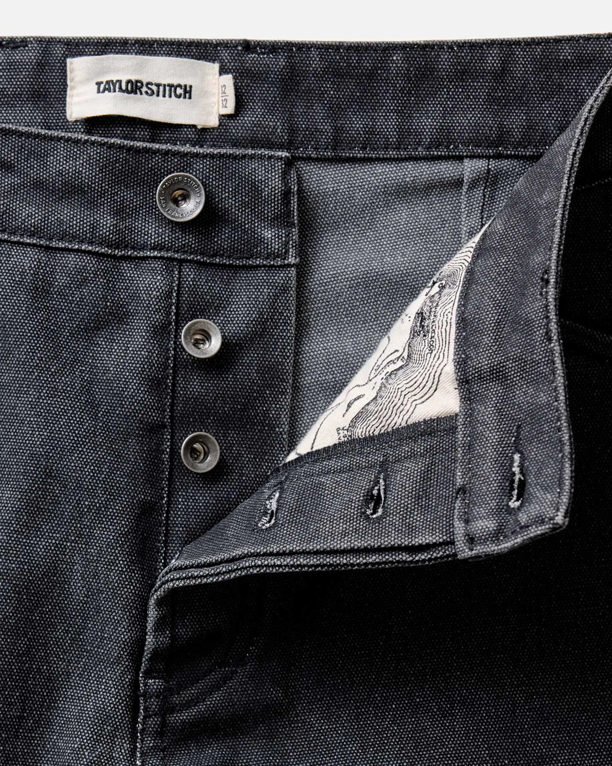 The Camp Pant in Coal Chipped Canvas