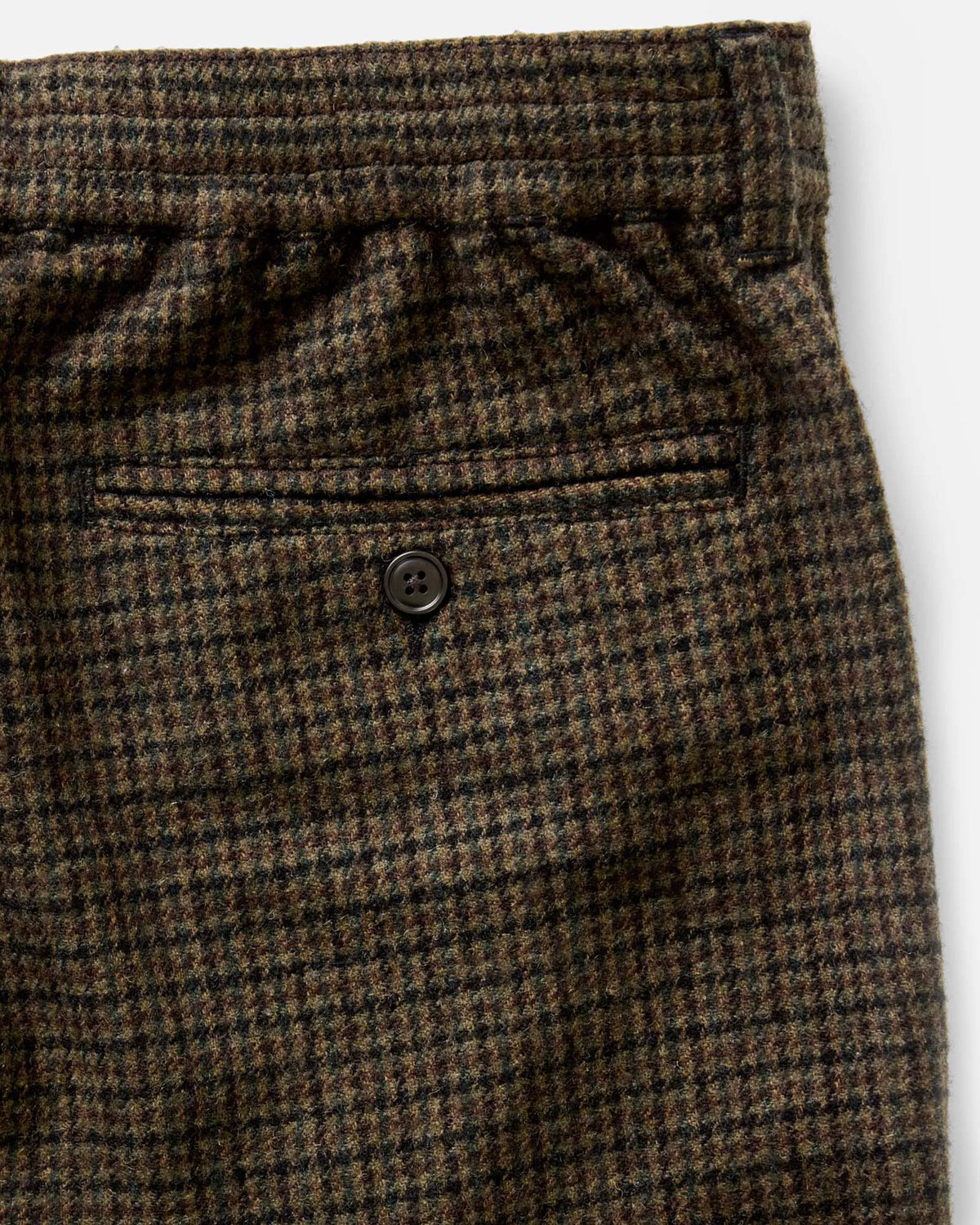 The Carmel Pant in Timber Guncheck Italian Wool