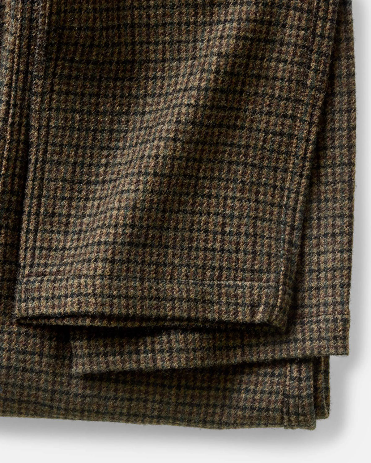 The Carmel Pant in Timber Guncheck Italian Wool