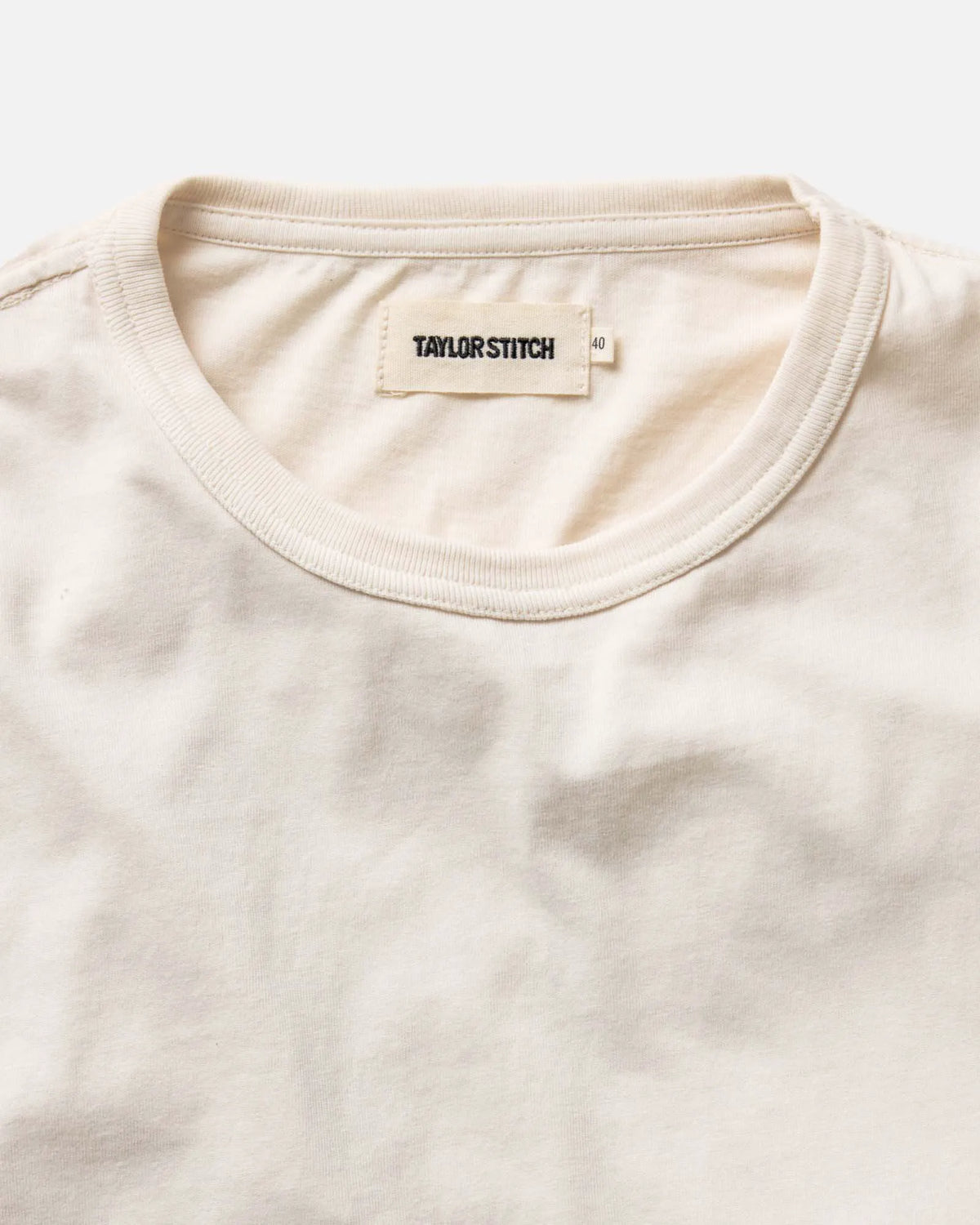 The Organic Cotton Long Sleeve Tee in Vintage White