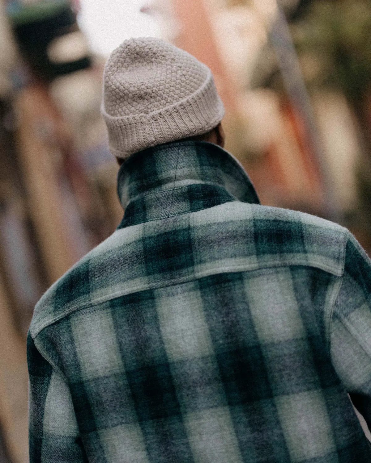 The Waterfront Jacket in Evergreen Plaid Wool