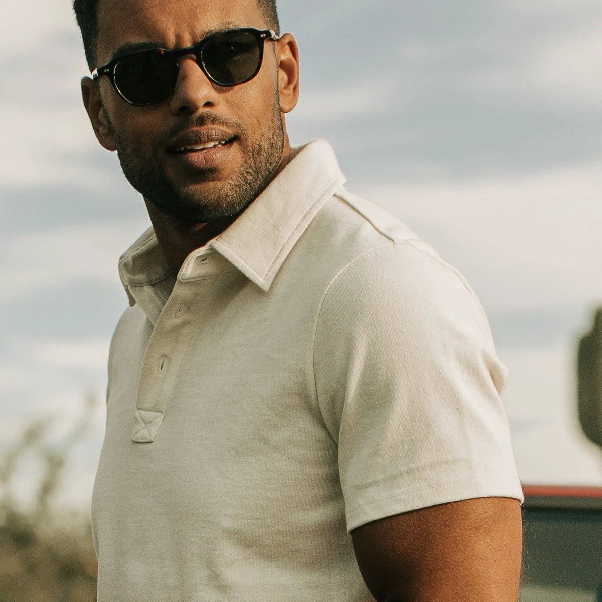The Heavy Bag Polo in Natural