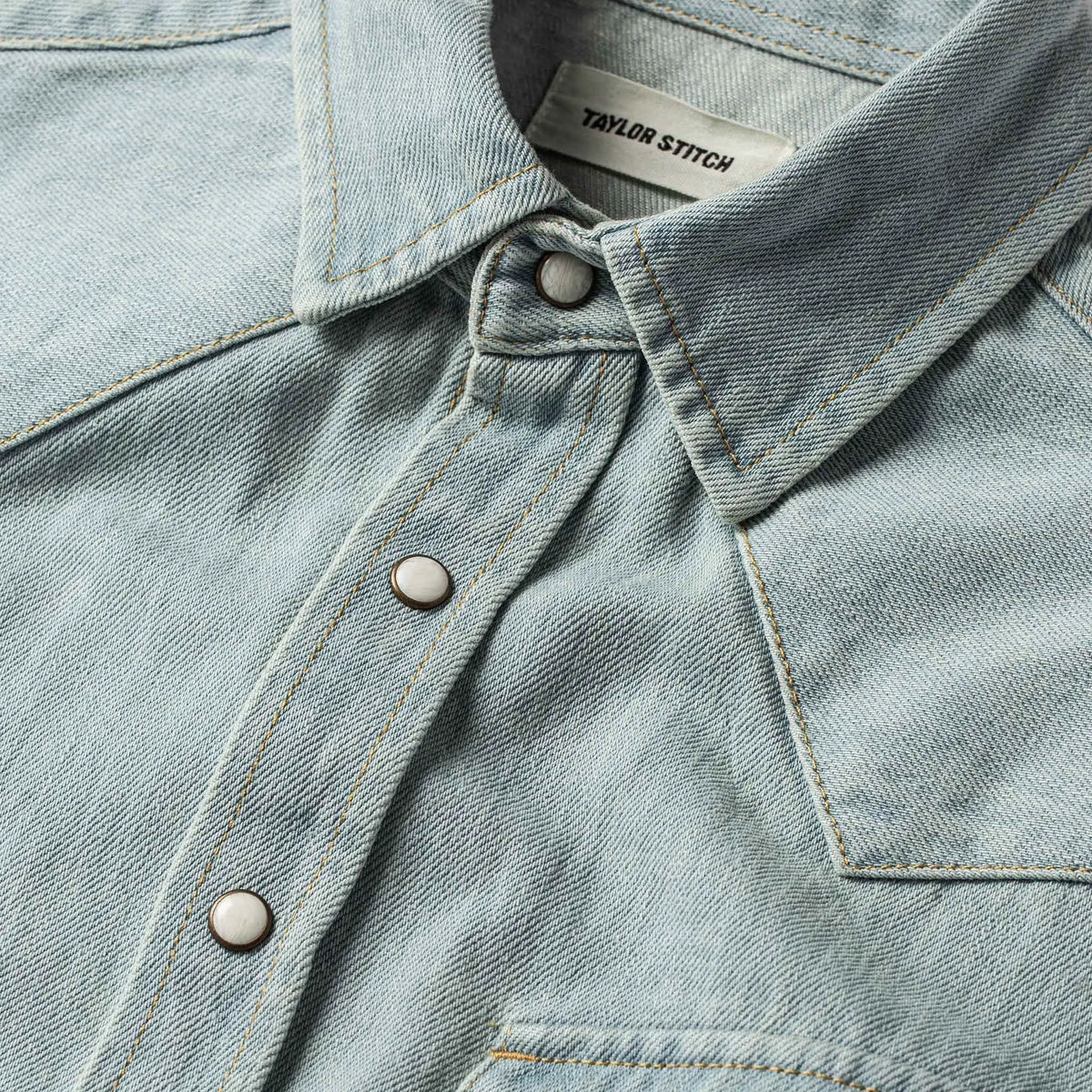 The Western Shirt in Washed Denim