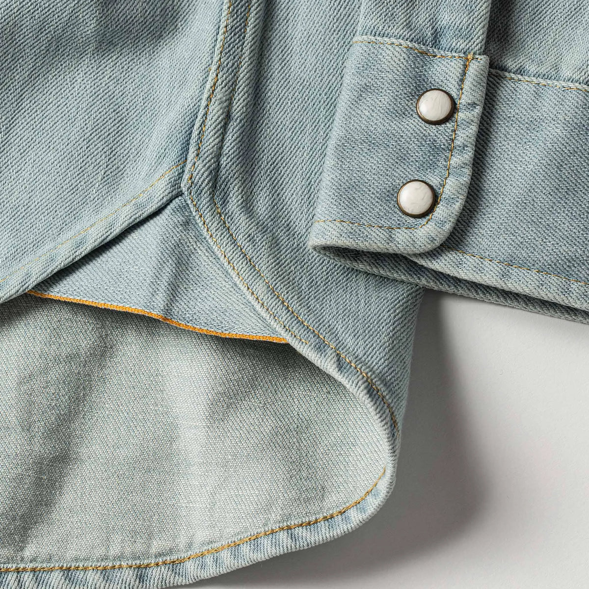 The Western Shirt in Washed Denim