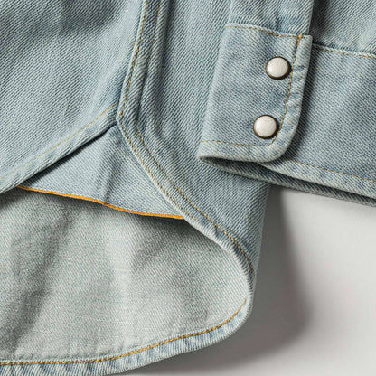 The Western Shirt in Washed Denim