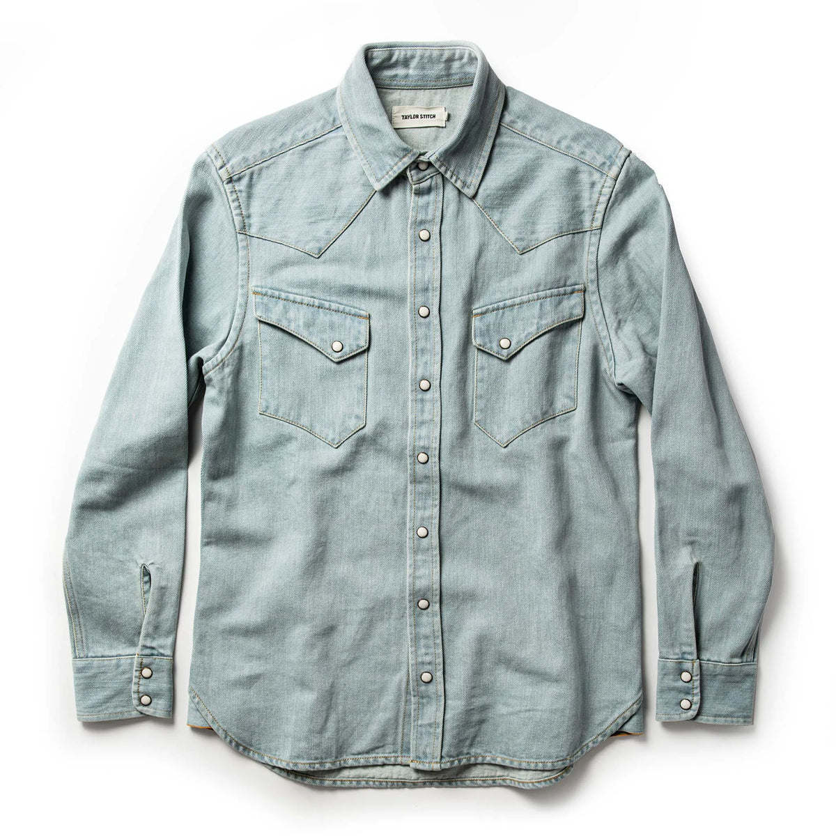 The Western Shirt in Washed Denim