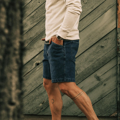 The Camp Short in Indigo Boss Duck