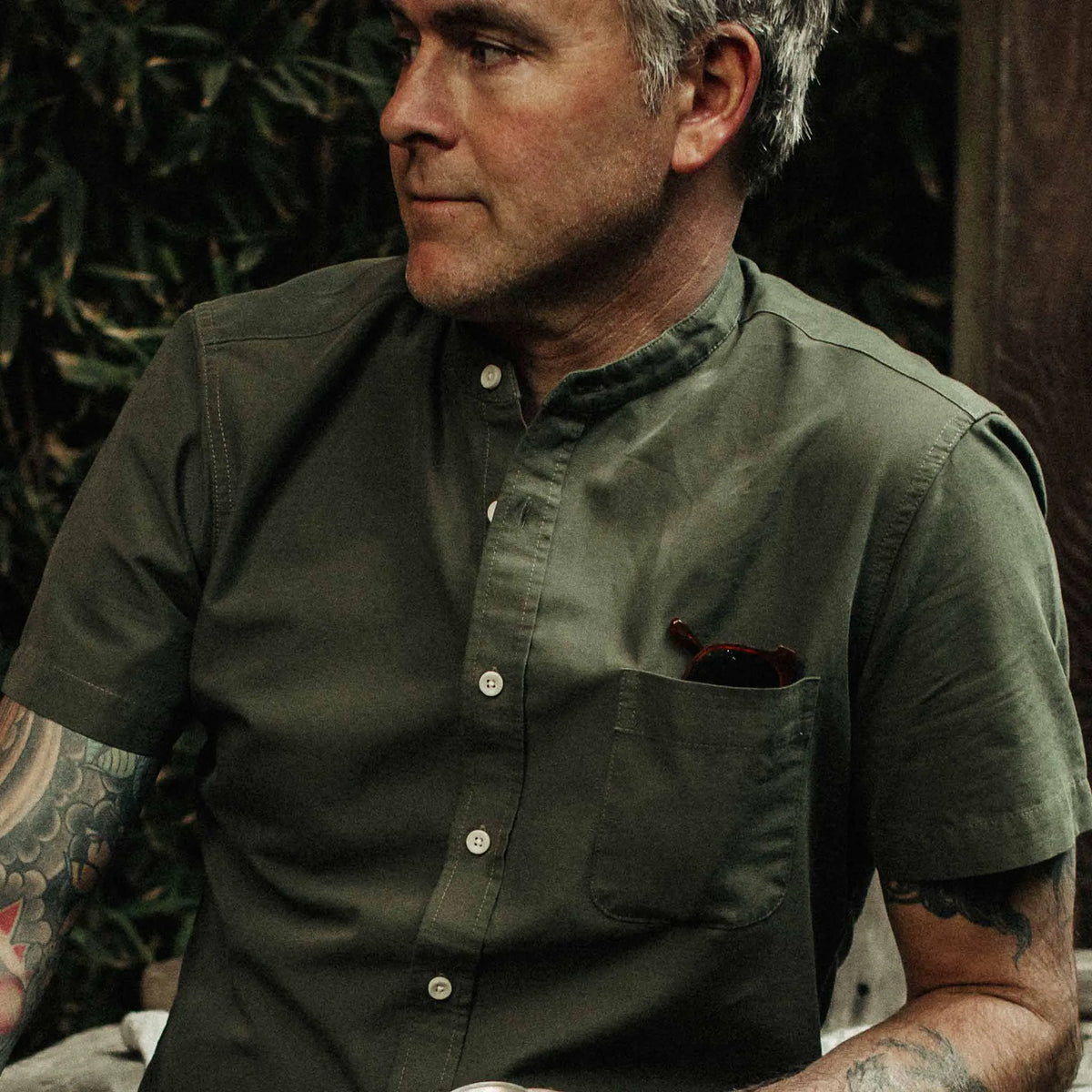 The Short Sleeve Bandit in Olive