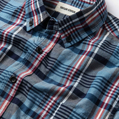 The Short Sleeve Jack in Navy Madras
