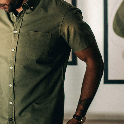 The Short Sleeve Jack in Cactus Oxford