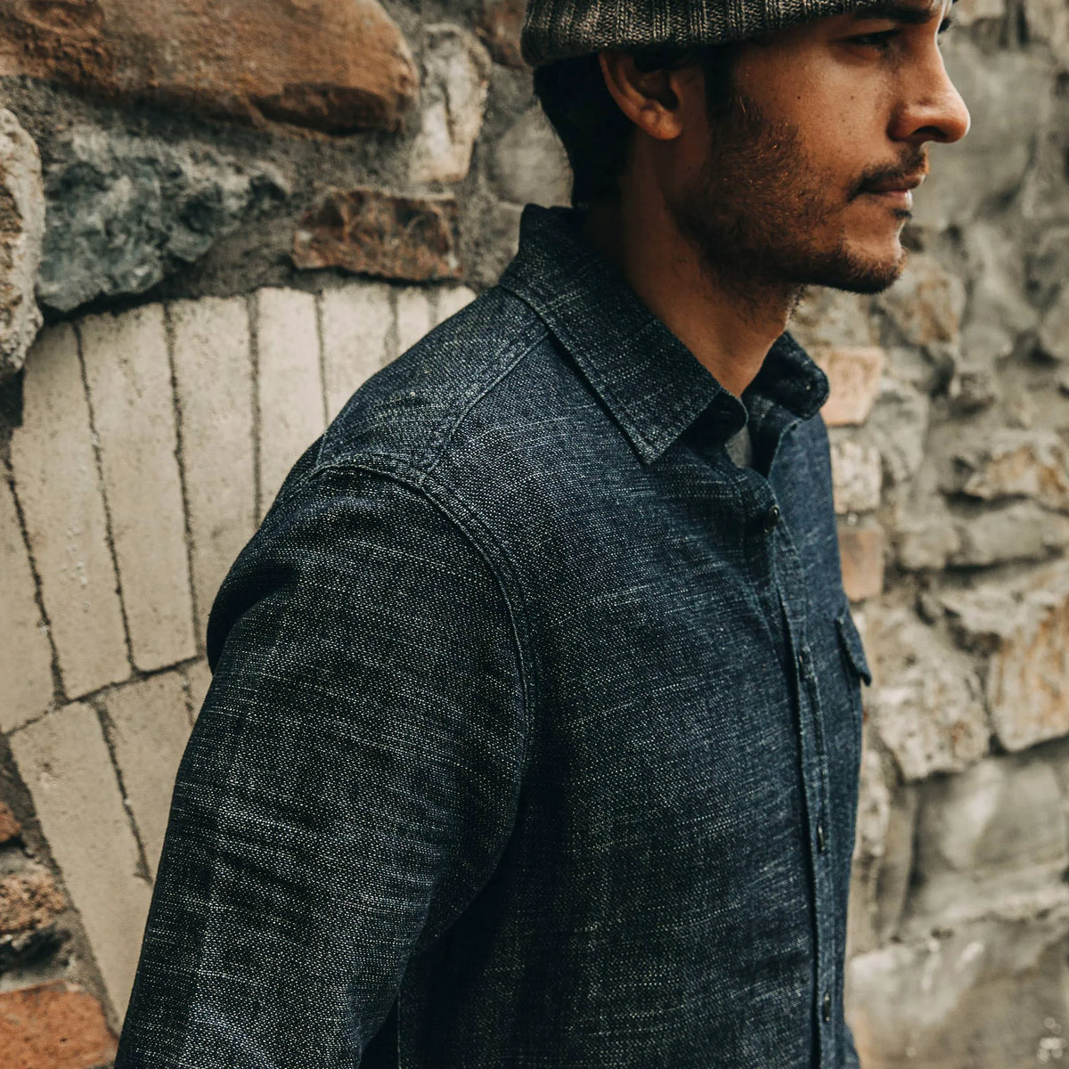 The Cash Shirt in Indigo Hemp