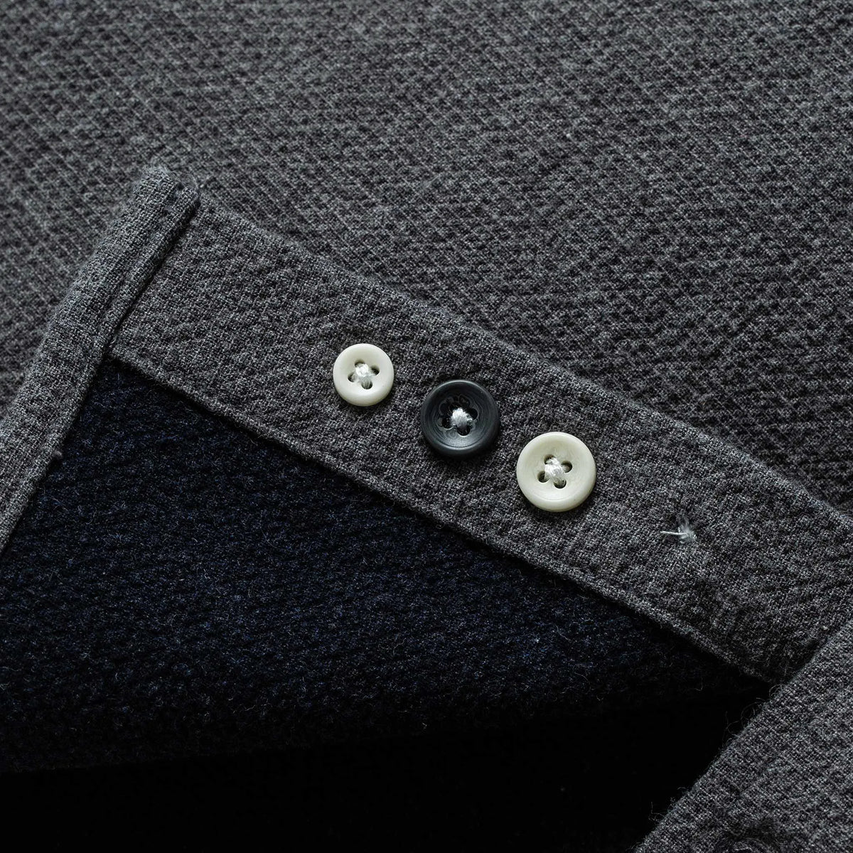 The Jack in Charcoal Double Cloth