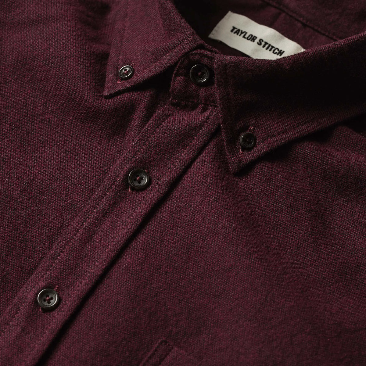 The Jack in Maroon Brushed Oxford