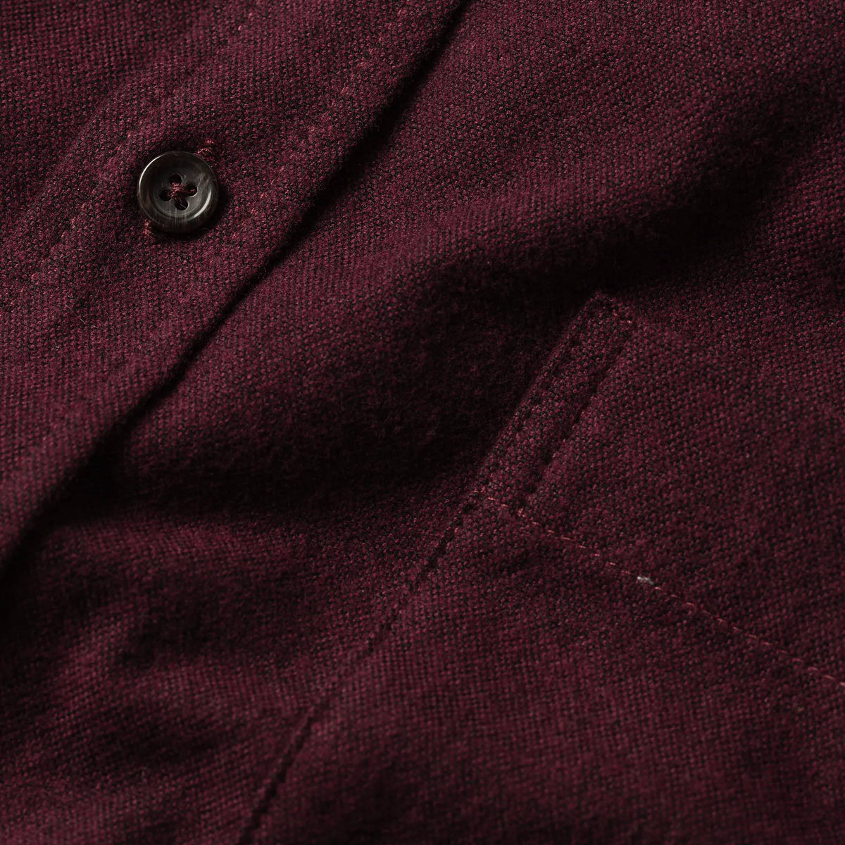 The Jack in Maroon Brushed Oxford