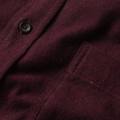 The Jack in Maroon Brushed Oxford