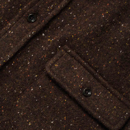 The Leeward Shirt in Chocolate Donegal