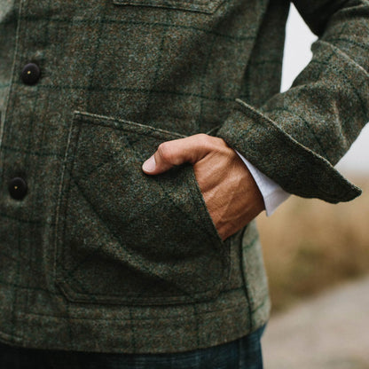 The Ojai Jacket in Windowpane Wool