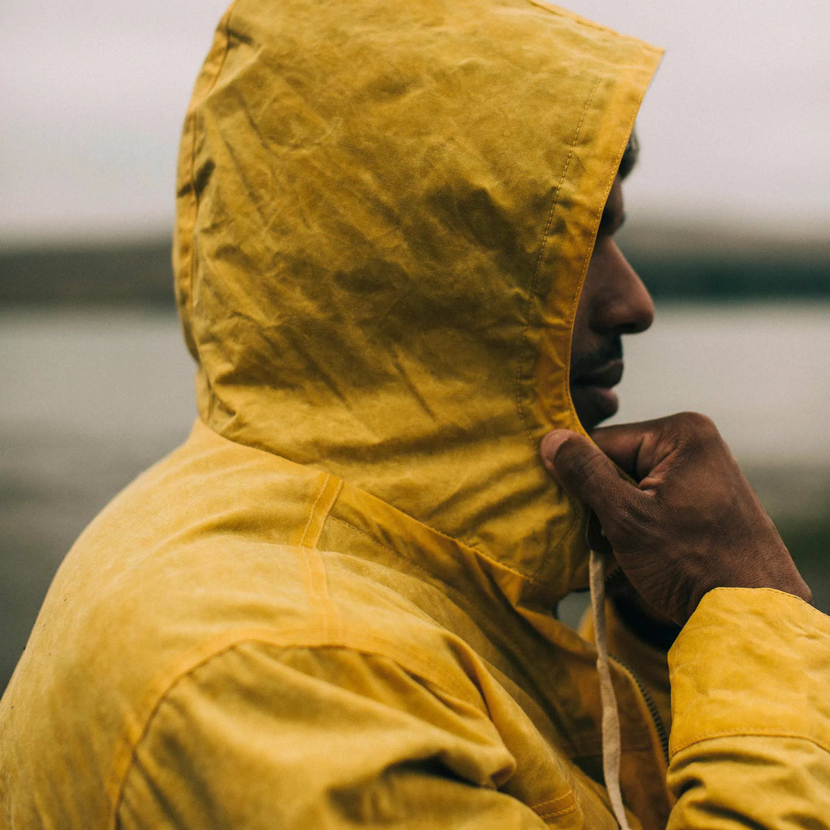 The Winslow Parka in Mustard Waxed Canvas