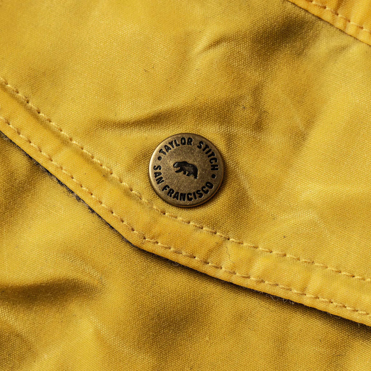 The Winslow Parka in Mustard Waxed Canvas