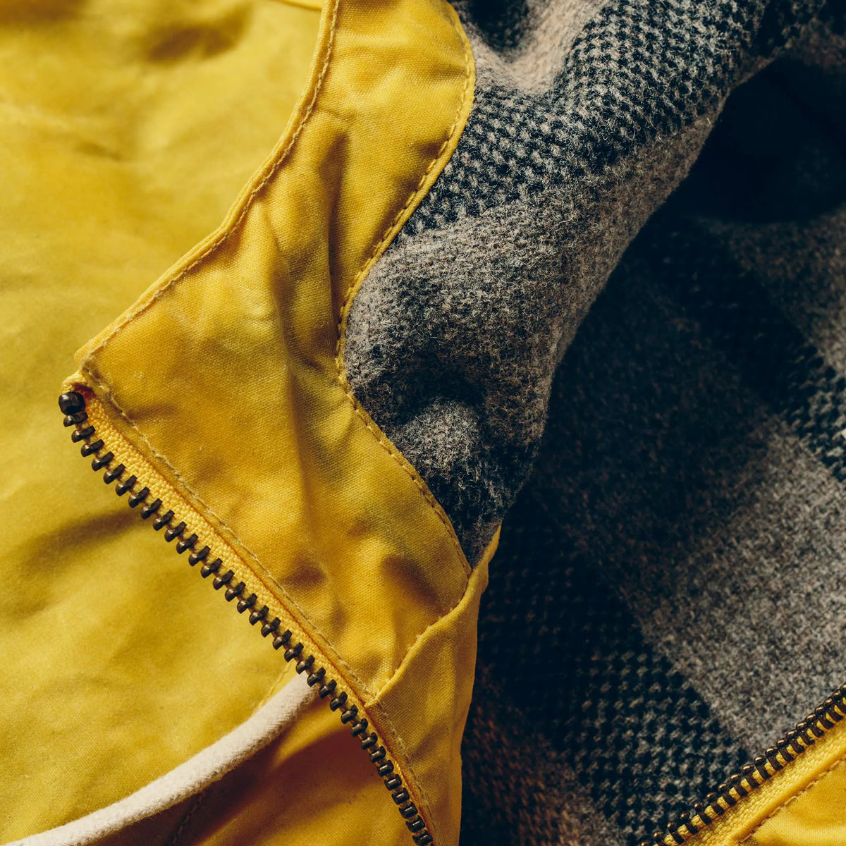 The Winslow Parka in Mustard Waxed Canvas