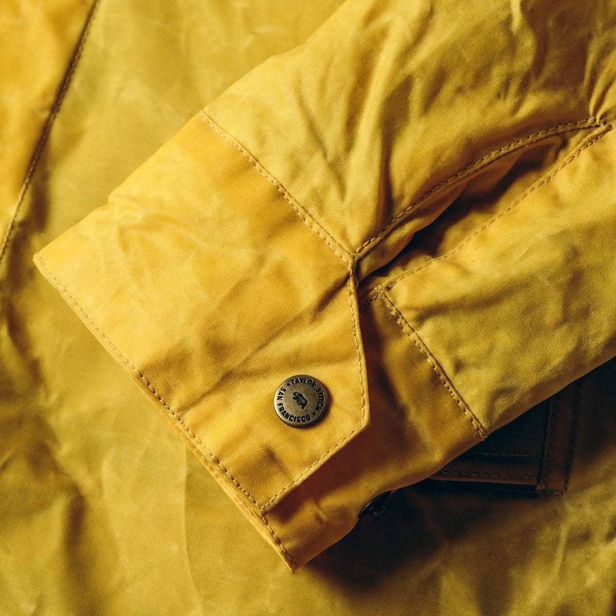 The Winslow Parka in Mustard Waxed Canvas