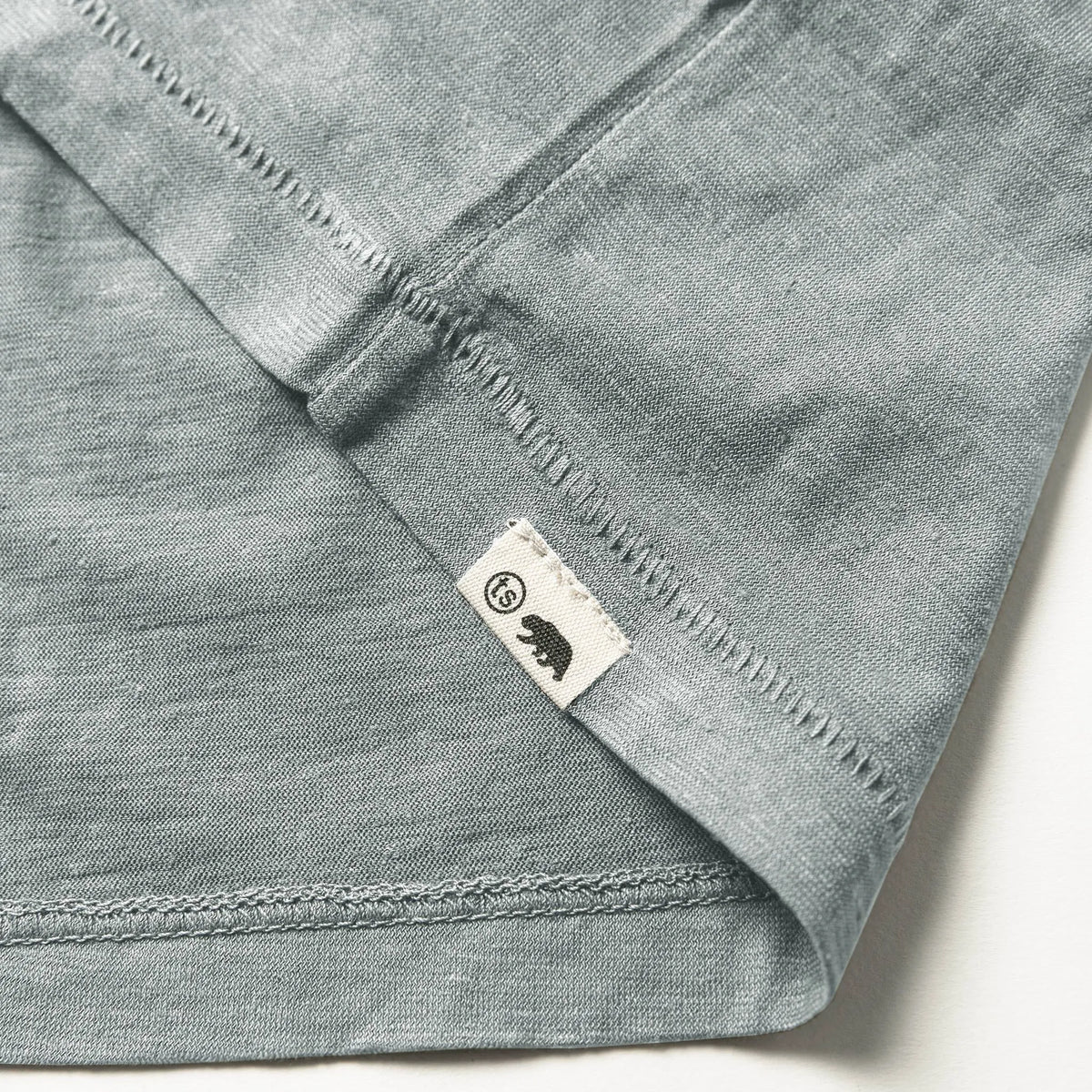 The Cotton Hemp Tee in Bay Mist