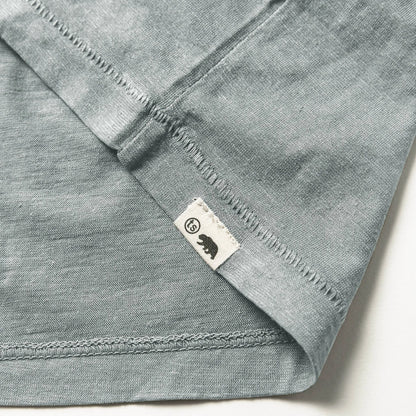 The Cotton Hemp Tee in Bay Mist